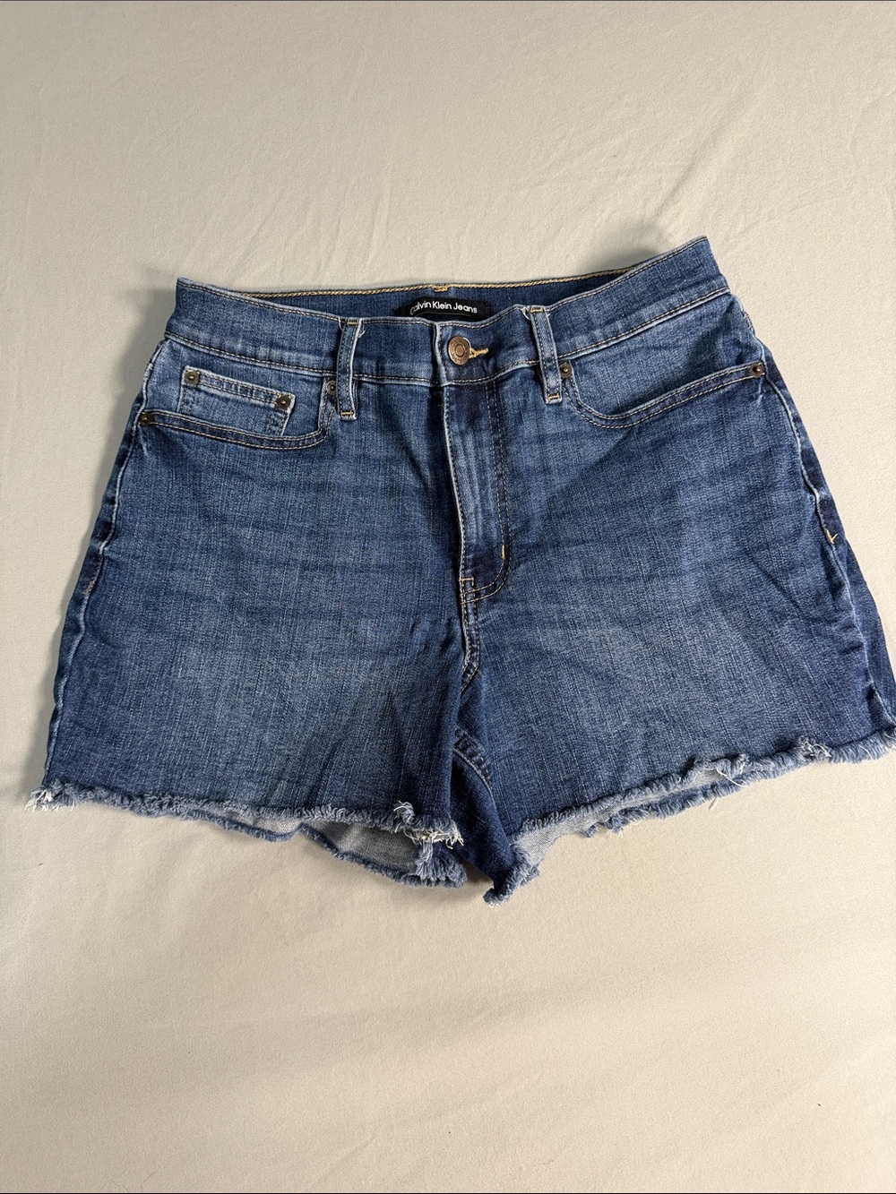 Calvin Klein Repreve Jeans Women's Dark Blue Denim Cutoff Shorts